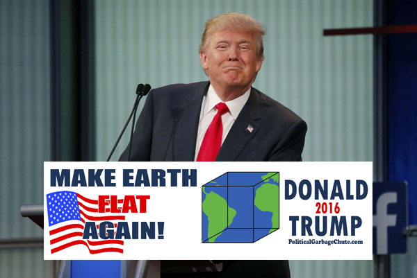 is trump a flat earther