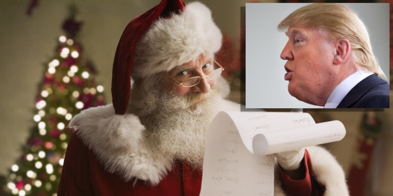 Trump Hints He May Renegotiate ‘That Santa Claus Thing’ Before Next Year’s Christmas