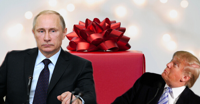 Vladimir Putin Unsure How To Follow Up Last Year’s Christmas Gift To Trump