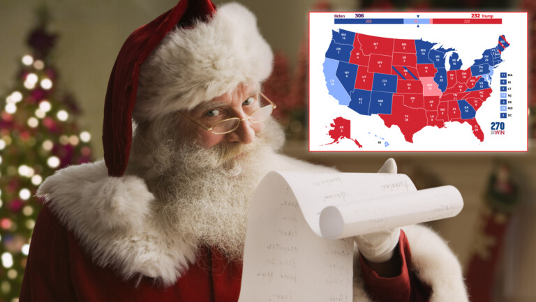 Santa Claus Tells Man It’s Time to Stop Believing in Made Up Things Like Trump Won