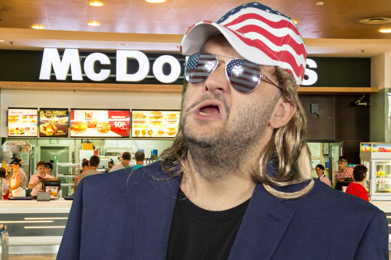 Brave, Maskless Patriot Would Rather Be Arrested Than Leave McDonald’s Without His McNuggets