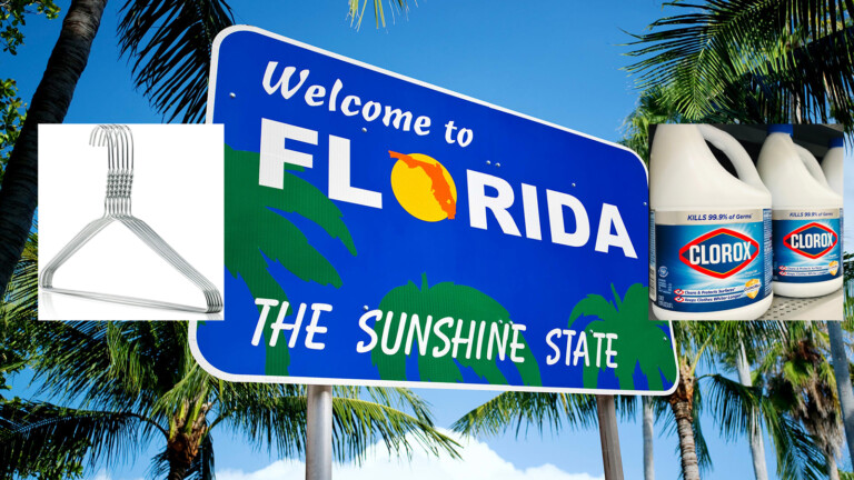 Coat Hangers and Bleach Pass Meth and Busch Beer as Florida’s Highest Selling Products