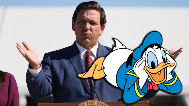 DeSantis Warns Disney That Donald Duck ‘Better Put Some Pants On’ Around Younger Park Guests