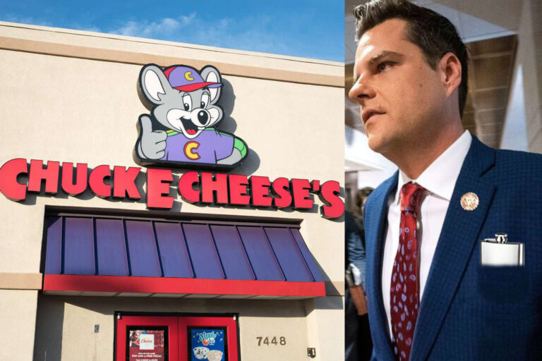 Gaetz Takes Date to Chuck E. Cheese to Celebrate Not Being Charged for Underage Sex Trafficking