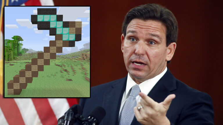 DeSantis Bans Minecraft Because ‘Kids Can Get Hoes’ In It