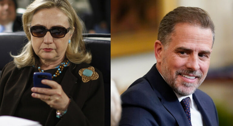 Hillary Clinton Emails a Copy of Trump’s Indictment to Hunter Biden’s New Laptop